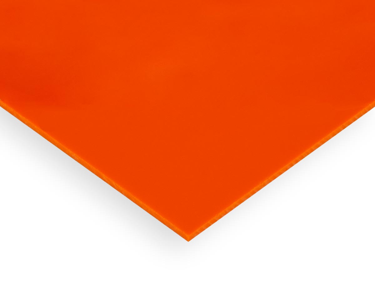 Acrylic Sheet | Orange 2119 (Opaque) Cast Paper-Masked
