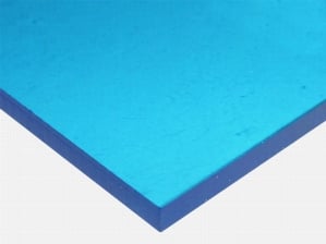 ACRYLIC SHEET | BLUE 2069 CAST PAPER-MASKED (TRANSPARENT 55%)