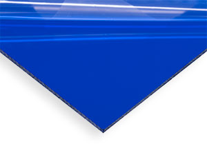 12 x 20 Blue Extruded Mirror Acrylic Sheet