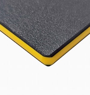 HDPE ColorCore<sup>®</sup> Layered Sheet | Black-Yellow-Black