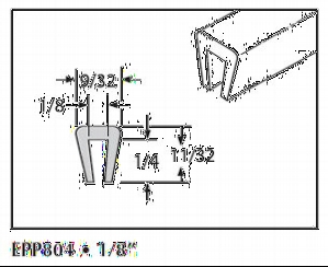 UHMW NATURAL SNAP-ON-EPP804