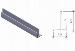 NUDO<sup>®</sup> V-7 OUTSIDE CORNER FOR .090" PANEL (.5" LEGS)