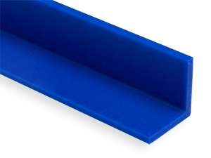 Blue Reprocessed UHMW Angle Profile