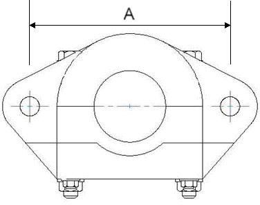 WALL BEARING- SPLIT- NATURAL UHMW- 4-7/16" DIAMETER STANDARD BORE- 316 SS HARDWARE AND FITTINGS