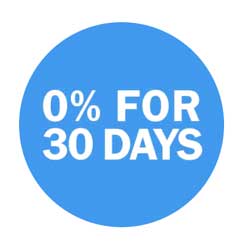 0% for 30 days.