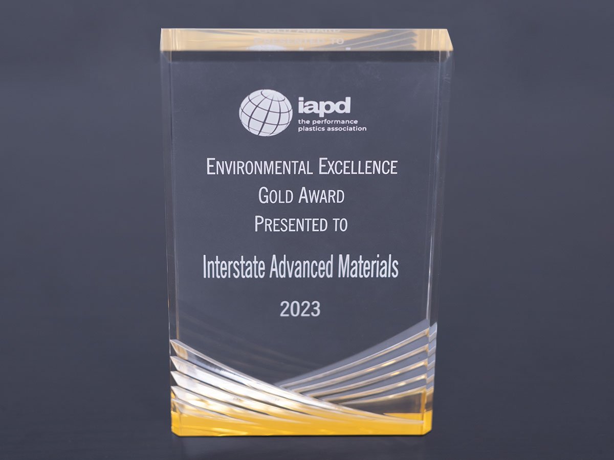 Interstate Advanced Materials' 2023 IAPD Gold Level Environmental Excellence Award