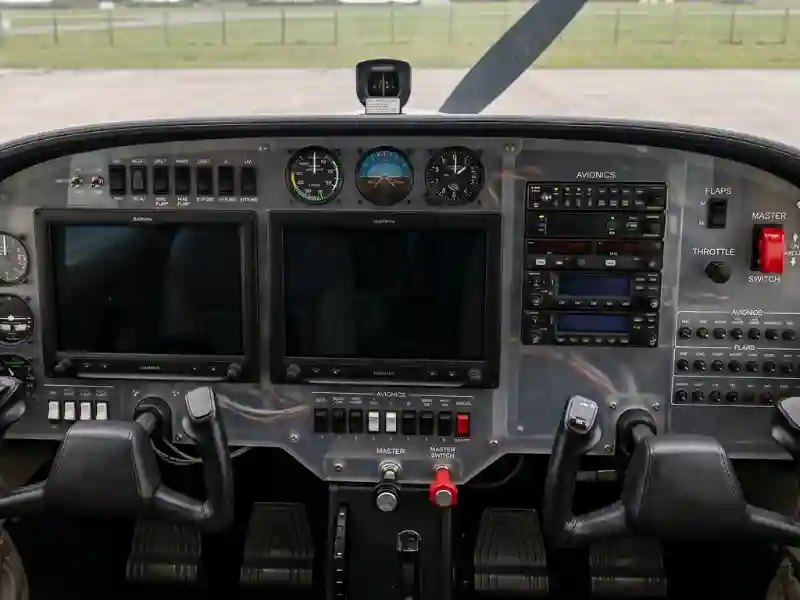 An instrument panel made of polycarbonate.