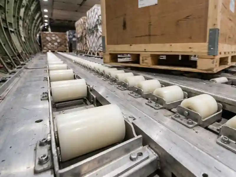 Cargo rollers made of UHMW.