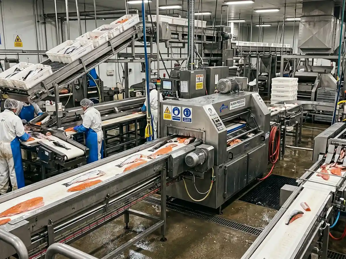 Industrial seafood processing facility