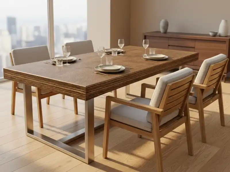 Indoor tabletop surface made of phenolic.