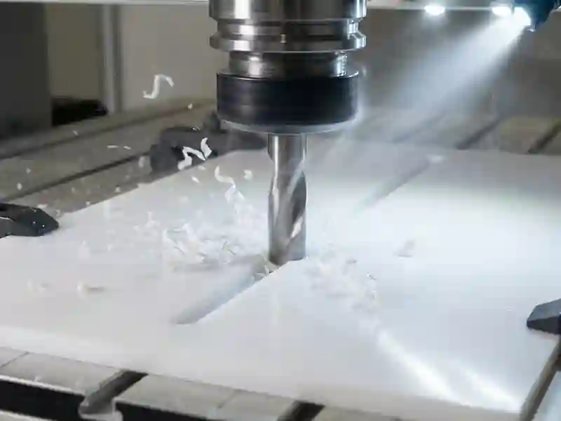 Water or mist coolant during HDPE routing.