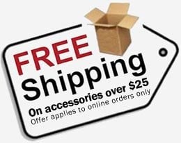 Free Shipping on Acessory Orders Over $25!
