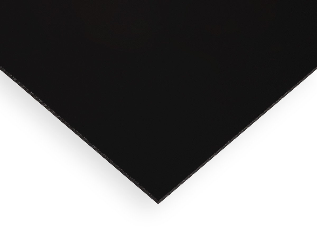 Craft Plastic Sheet | Black 2025 (Opaque) Cast Paper-Masked