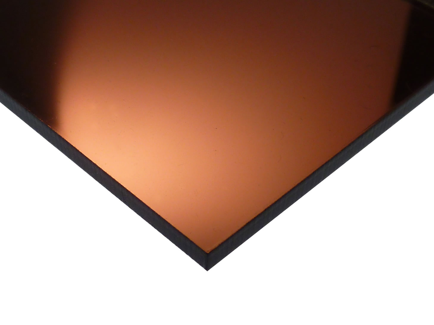 thumbnail image 2 of Brown Mirror Acrylic Plexiglass Sheet - 1/8" Thick X 6" X 12" - PlasticsAcrylic PA0216 2 of 4
