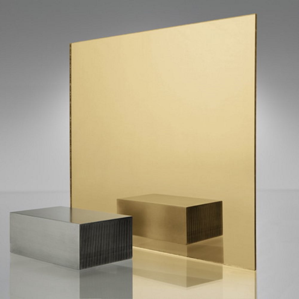 Acrylic Plexiglass Mirror | #1300 Gold Acrylic Sheet