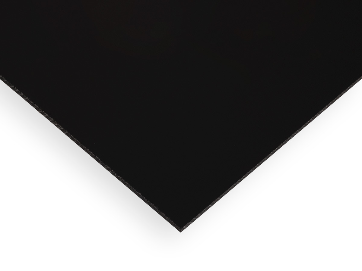 Acrylic Sheet | Black 2025 / 9RK01 (Opaque) Extruded Paper-Masked
