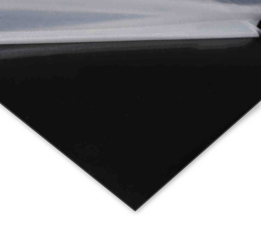 Acrylic Sheet | Black 2025 (Opaque) Extruded Film-Masked