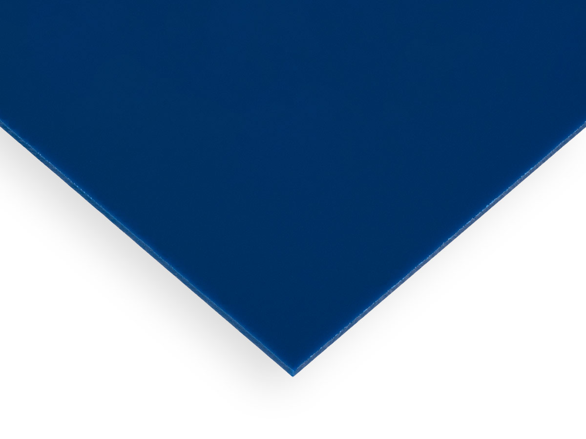 Acrylic Sheet | Blue 2050 / 5K031 Cast Paper-Masked (Translucent 1%)