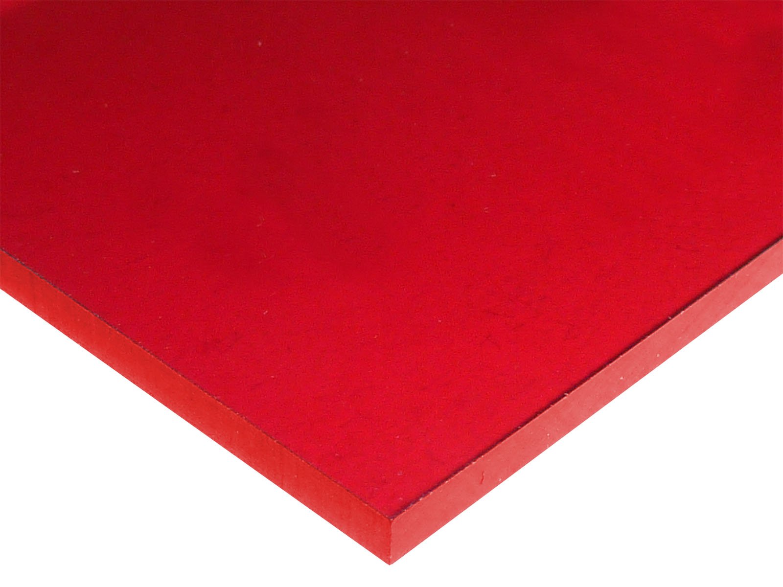 1/2" x 16" x 24" Red #2423 Transparent Acrylic Plexiglass Plastic Sheet 1  pc