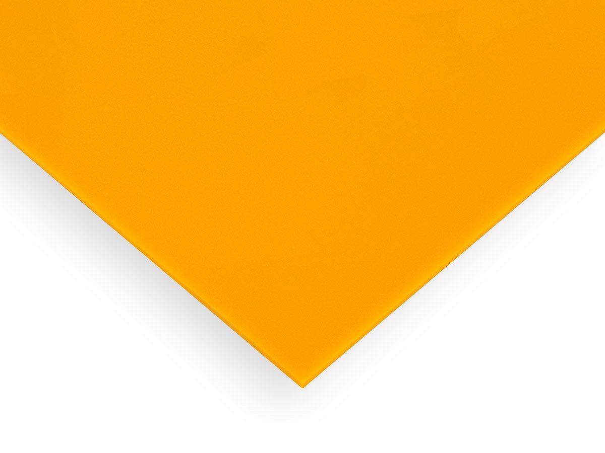 Acrylic Sheet | Yellow 2016 Cast Paper-Masked (Translucent)