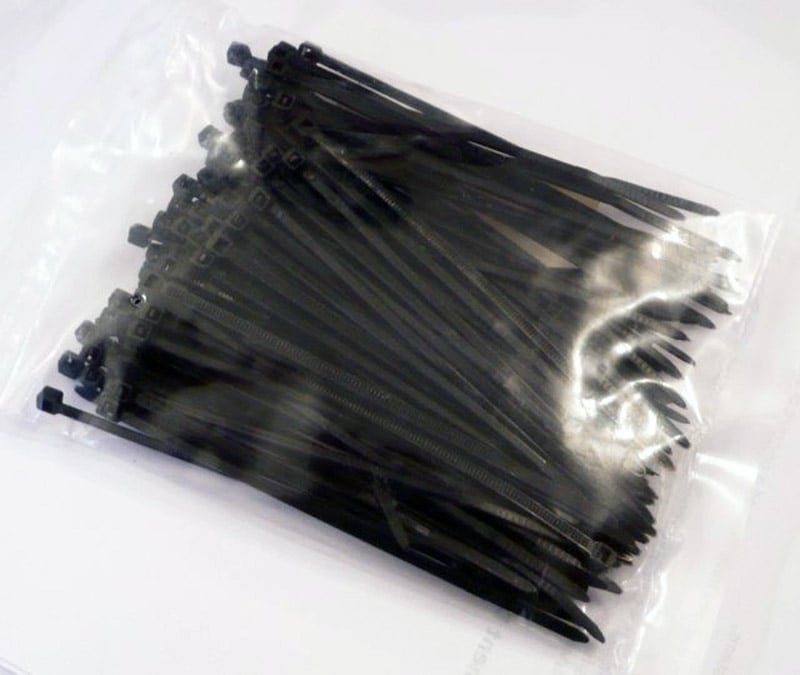 HINK Locking Nylon Plastic Cable Ties Zip Wire Black Cord Wrap 