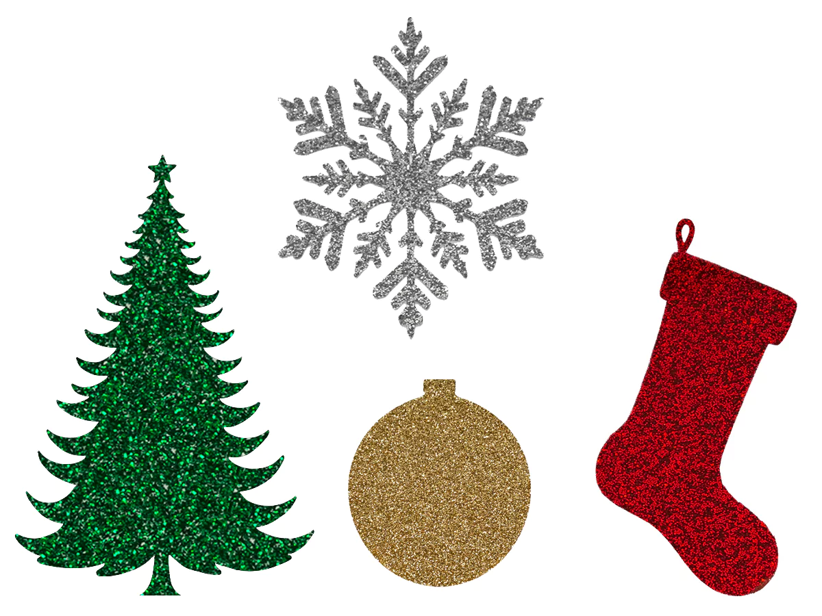 Christmas Glitter Acrylic Color Pack
