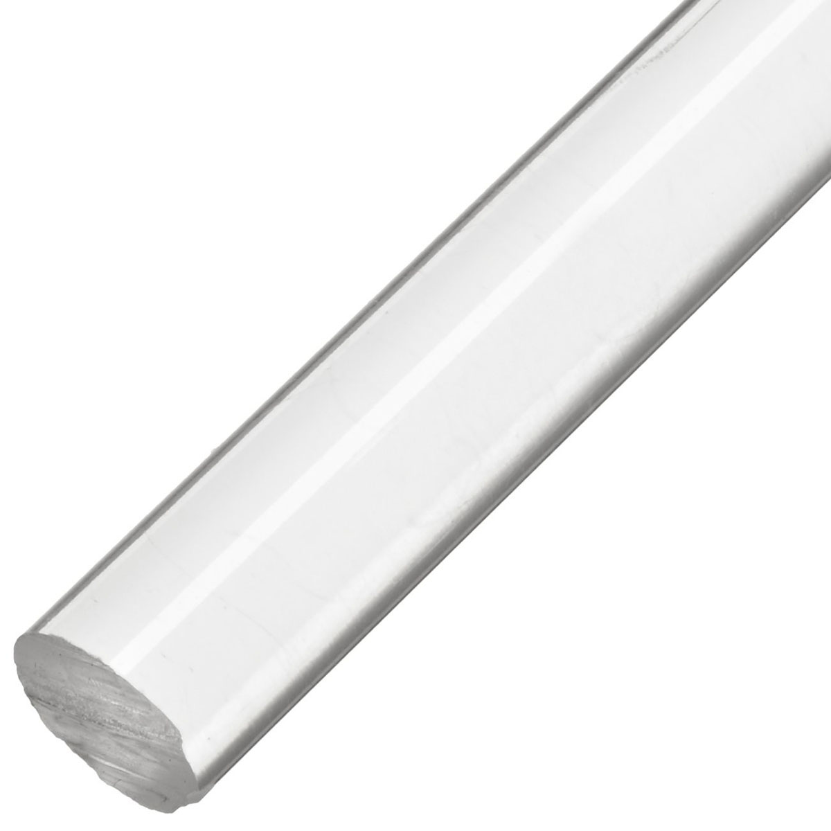 Acrylic Cast Round Rod 12 Length x 2.75 Thick Clear Nominal 