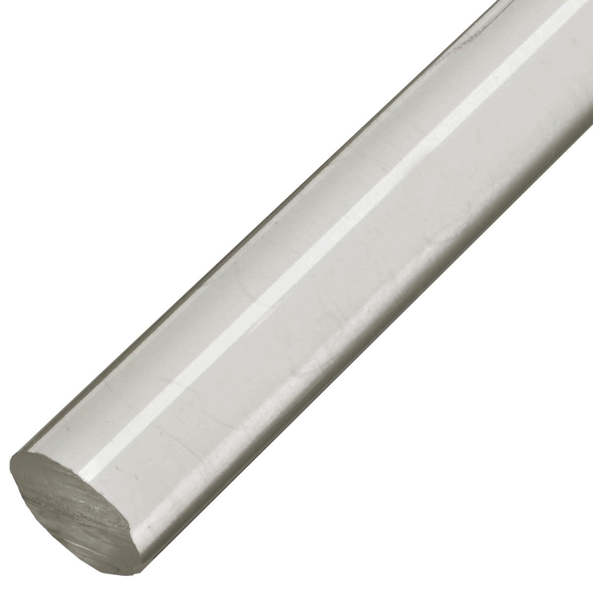 Acrylic Triangular Rod - Clear 72" x 3/4" Dia Pack of 2 Nominal Extruded 