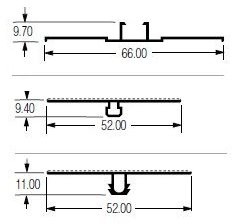 POLYCARBONATE CLEAR EXTRUDED BASE/CAP 205/208