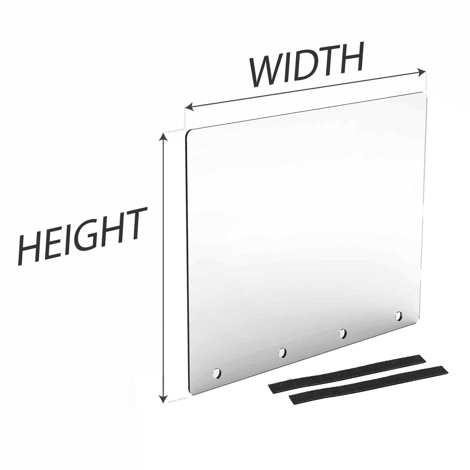 Custom Sneeze Guards for Reception Desks and Cashiers | Cut-to-Size Sneeze Guard