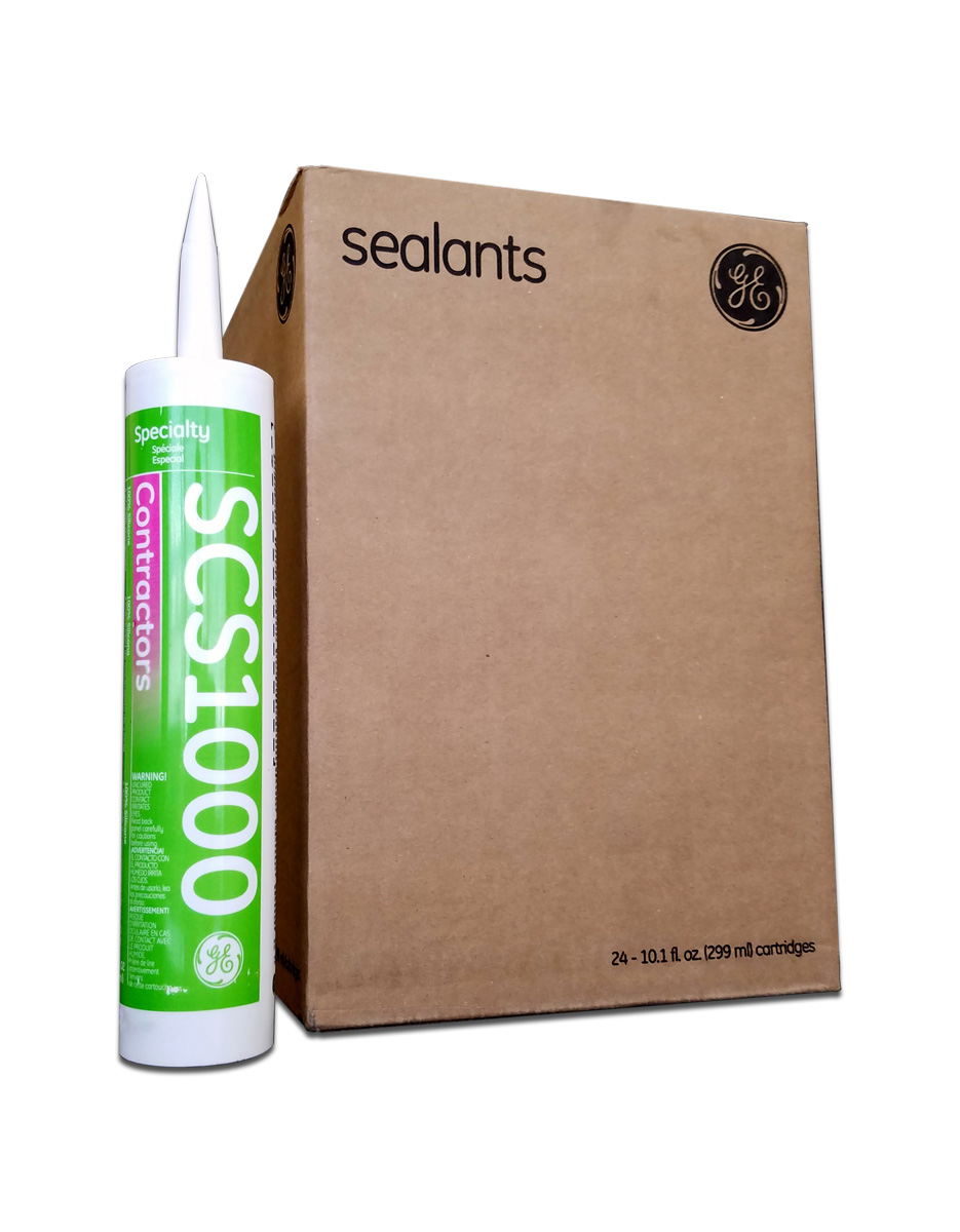 GE SCS 1000 SERIES WHITE SILICONE SEALANT