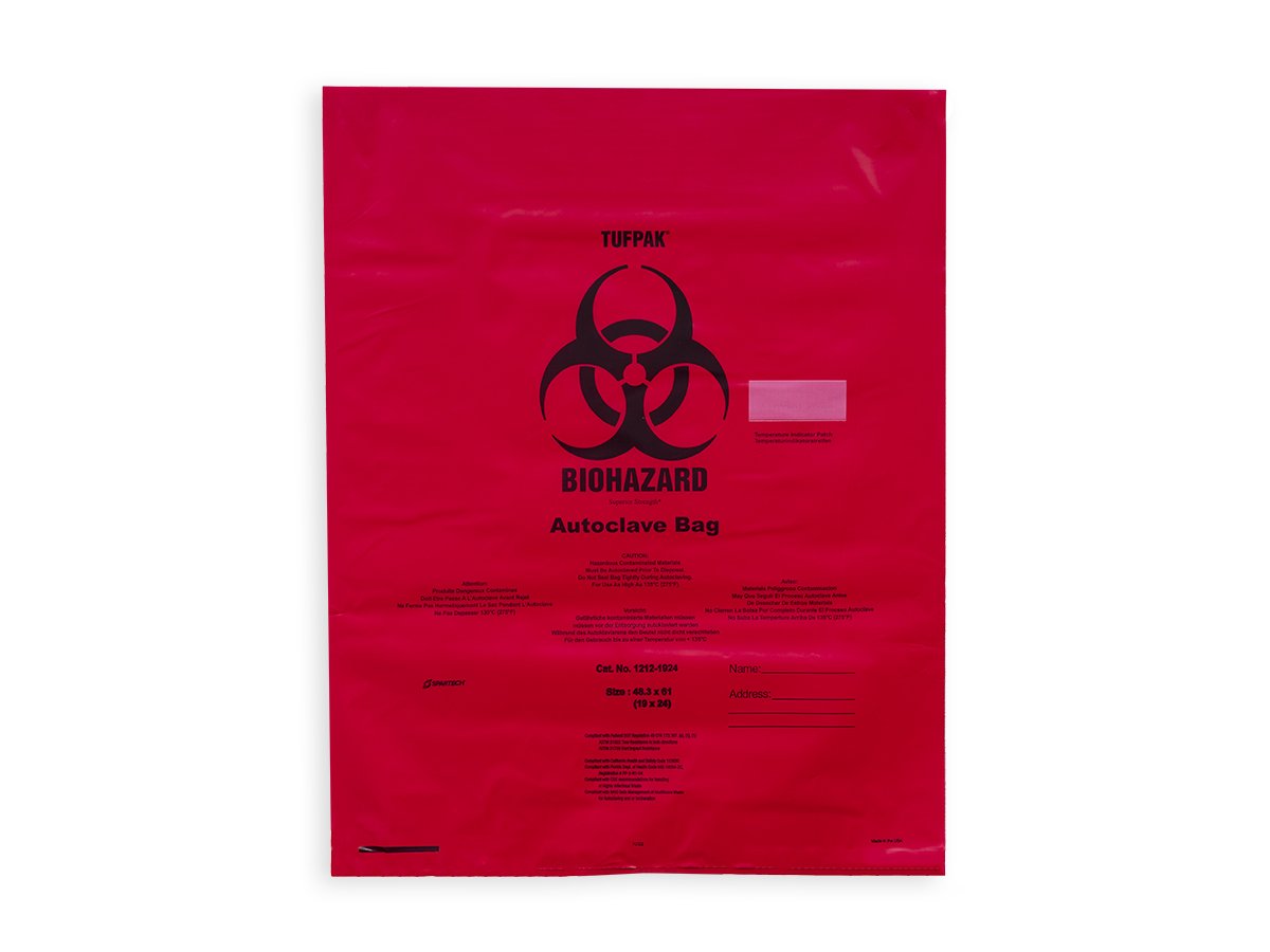 Hazardous Waste Bags | Autoclave Bags (Red)
