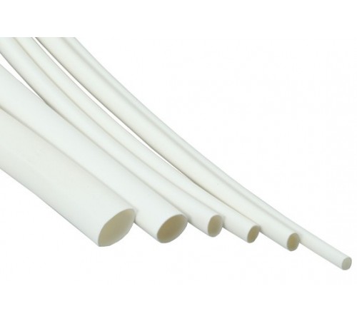 1.5" ID White Heat Shrink Tube 2:1 ratio wrap 2x24" = 4 feet inch/ft/to 40mm 
