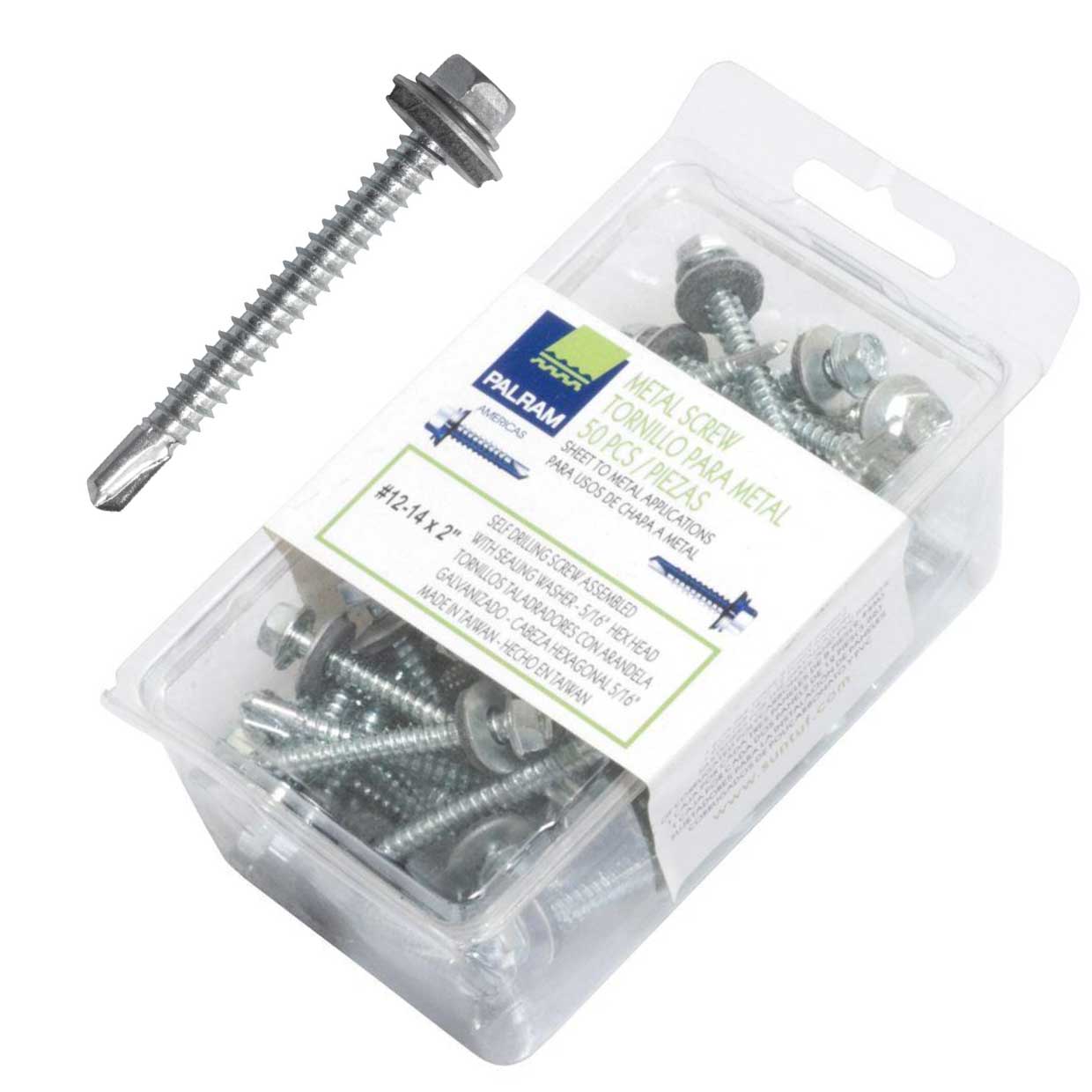 4.5 x 50mm CORRUGATED ROOFING SCREWS WITH HINGED PLASTIC CAPS PACK OF 1000 * 
