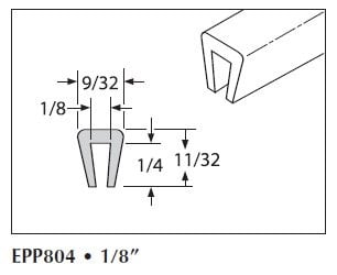 UHMW Natural Snap-On-EPP804