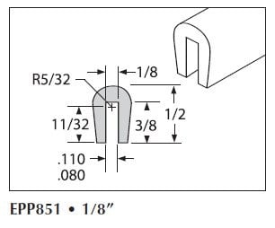 UHMW Natural Snap-On-EPP851