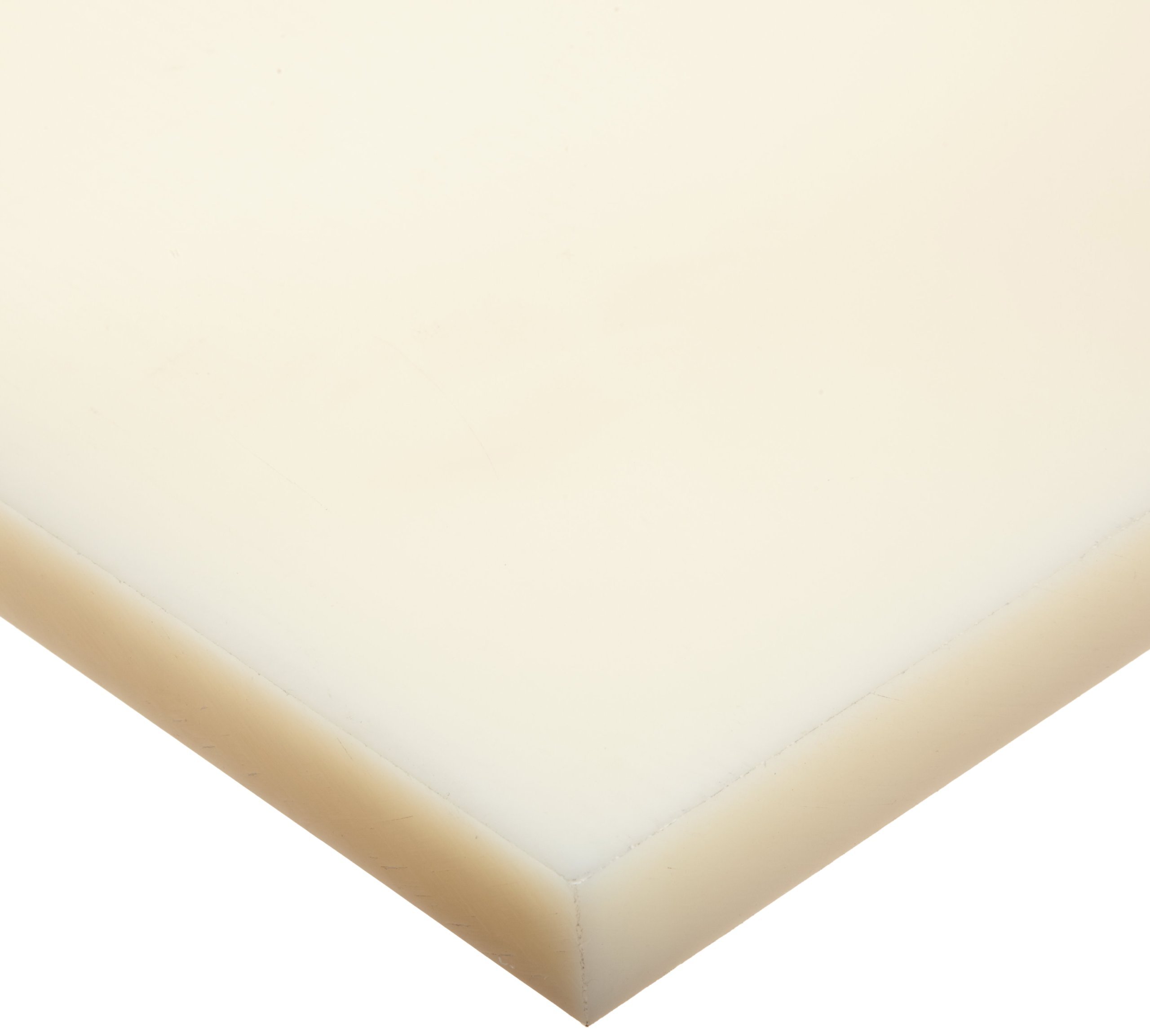 Thickness x 12 Width x 48 Length Natural Nylon 6/6 Extruded Sheet.375 3/8 1 Pc