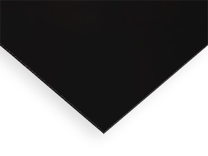 Craft Plastic Sheet | Black 2025 (Opaque) Cast Paper-Masked