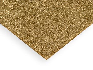 Acrylic Sheet Cut-to-Size | Gold Glitter