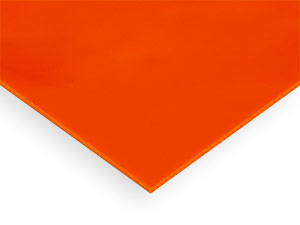 12 x 20 Orange 2119 Cast Acrylic Sheet