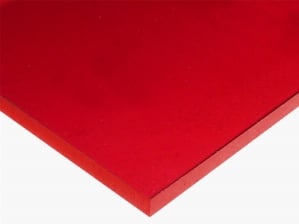 Acrylic Sheet - Red 2423 / 3M031 Cast Paper-Masked (Transparent 5%)