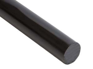 Polycarbonate Rod | Black Glass 20%
