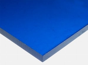 ACRYLIC SHEET | BLUE 2424 CAST PAPER-MASKED (TRANSPARENT 7%)