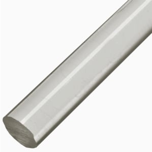 Nominal Clear 60 Length x 0.625 Thick Acrylic Cast Round Rod