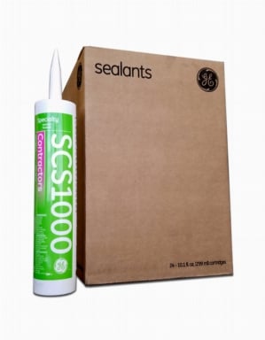 GE SCS 1000 SERIES WHITE SILICONE SEALANT