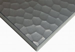 Stainless Steel Orange Peel Finish 1/2 Thick Designboard High Density Polyethylene Sheet 12 Length x 12 Width 