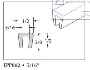 UHMW NATURAL SNAP-ON-EPP802