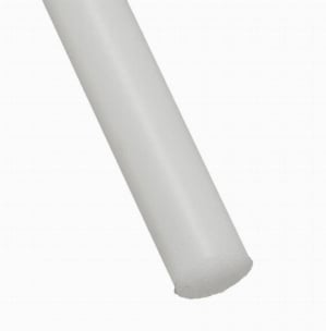 .250" Diameter by 24" Inch Natural Color Nylon Plastic Rod Bar Roundstock 