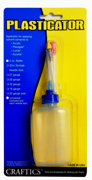 PLASTICATOR GLUE BOTTLE AND APPLICATOR