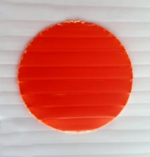 Polypropylene Fluted Sheet - Orange